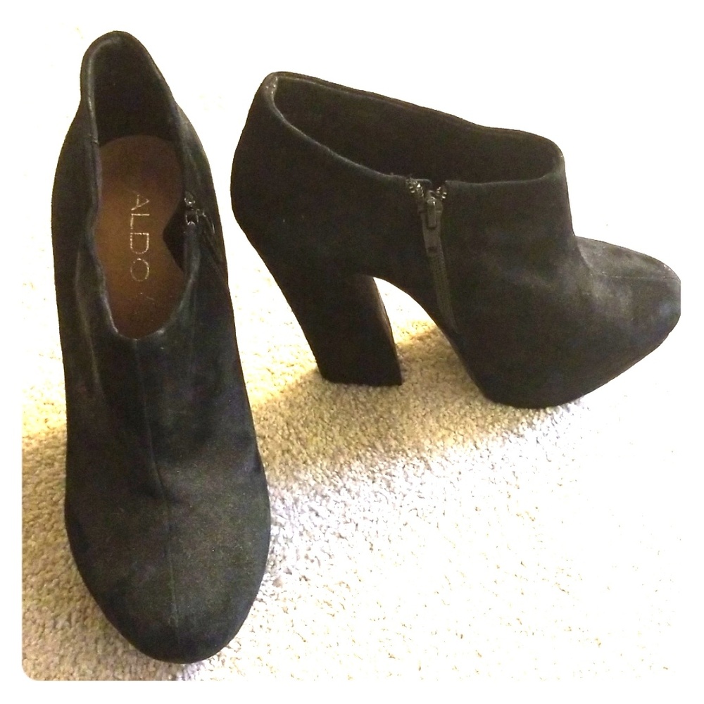 ALDO black booties